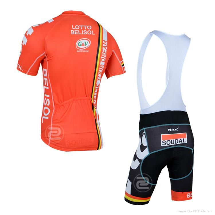 100% polyester cycling wear with zipper in good quality 4