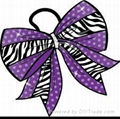 Ladies handmade boutique hair bows with elastic band  1