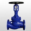 EN/DIN Long Type Bellow Sealed Globe Valve