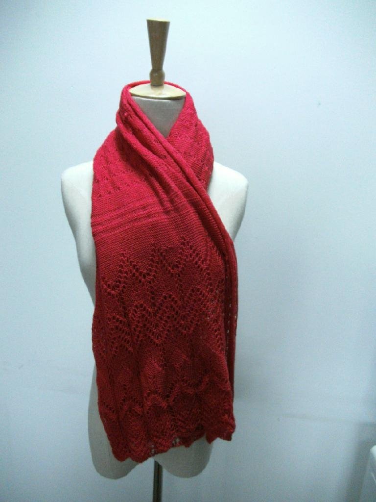 Knitting scarf