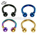 316l Steel Circular Barbell Horse Shoe