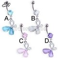 Fashion Dangling Belly Ring with Zircon 2