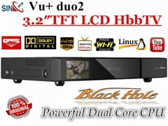 Vu plus Duo2 2*  Tuner Full HD 1080P Twin Linux PVR Satellite Receiver 3D Ready 