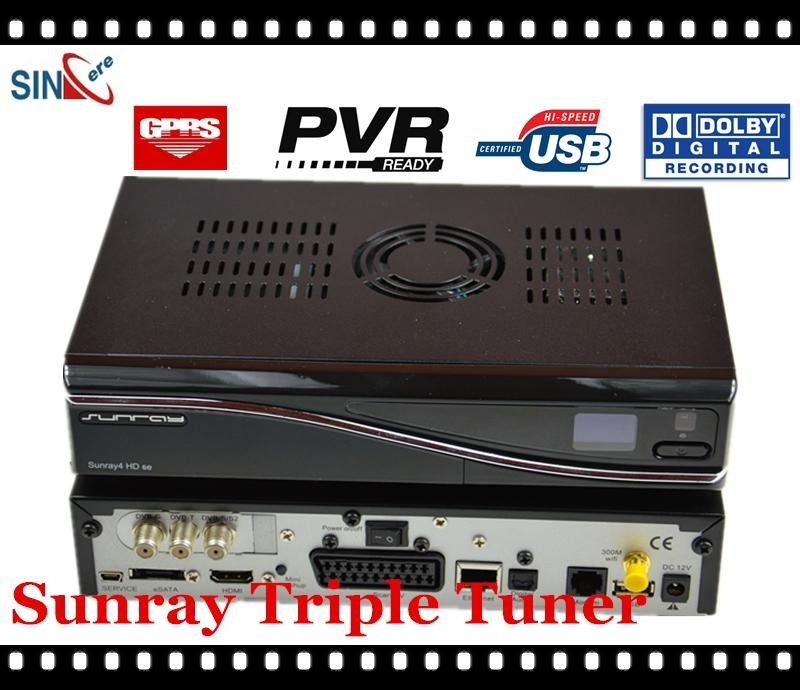 Sunray4 800se Sr4 Triple Tuner with WiFi DVB-S (S2) / DVB-C /T