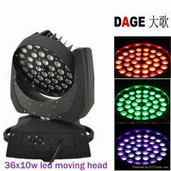 LED moving head 36x10w with zoom stage light