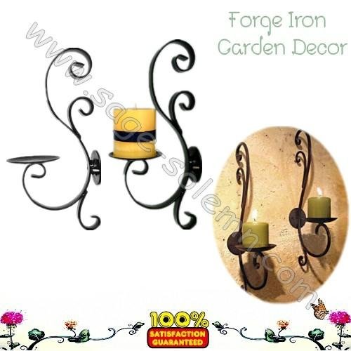 Iron Wall Candle Holder