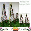 Wrought iron plant support 2