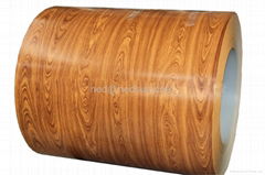 Wood pattern color coated steel coil PPGI