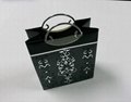 Packaging luxury shopping paper bag with metal handle 3