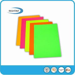 Self adhesive fluorescent adhesive paper sticker