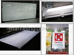  Aluminum Snap open double side LED slim light box for large size