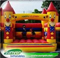 Colorful Inflatable Clown Castle Bouncer