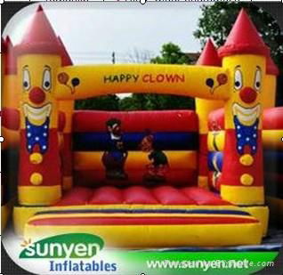 Colorful Inflatable Clown Castle Bouncer