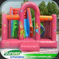 Popular Inflatable Clown Slide with Obstacle 1