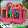 Popular Inflatable Clown Slide with Obstacle 2