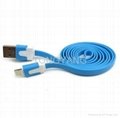 Flat Micro USB Cable for iphone 5 2