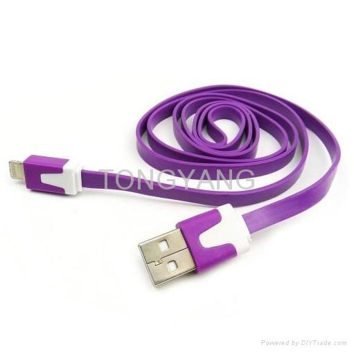 Flat Micro USB Cable for iphone 5 4