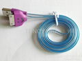 LED usb cable forled cable LED lighted cable for iphone4/4s 2