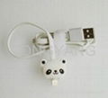 Cute carton usb data cable for iphone 5