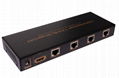 1x4 HDMI extender over singal cat up to