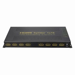 HDMI 1x16 splitter with video EDID setting