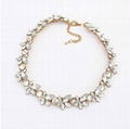 China 2014 fashion jewelry crystal bib necklace for Mother's gift  1