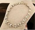 China 2014 fashion jewelry crystal bib necklace for Mother's gift  2