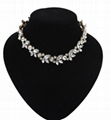 China 2014 fashion jewelry crystal bib necklace for Mother's gift  3