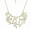 Fashion gold jewelry necklace nickle and