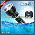 Hi-max cree 3*u2 3000lumen diving flashlight 200meter scuba diving flashlight 1