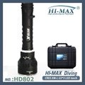 Hi-max cree 3*u2 3000lumen diving flashlight 200meter scuba diving flashlight 3