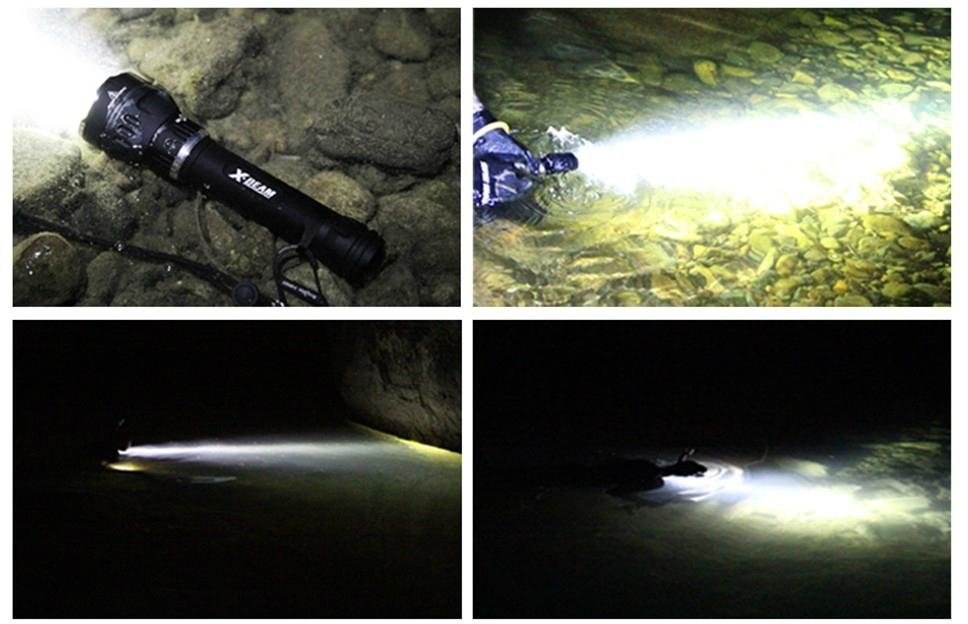 Hi-max cree 3*u2 3000lumen diving flashlight 200meter scuba diving flashlight 4