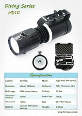 45W HID Xenon Diving Torch Flashlight led Handheld perfossional diving light