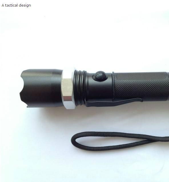 ultrafire waterproof cree xm-l t6 zoomable waterproof flashlight 3