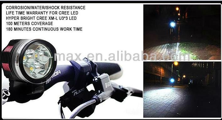 High performance head lamp & bike light/ outdoor activities lights head lamp 4