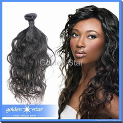 wholesale 7A grade malaysian natural wave human hair weft for lady