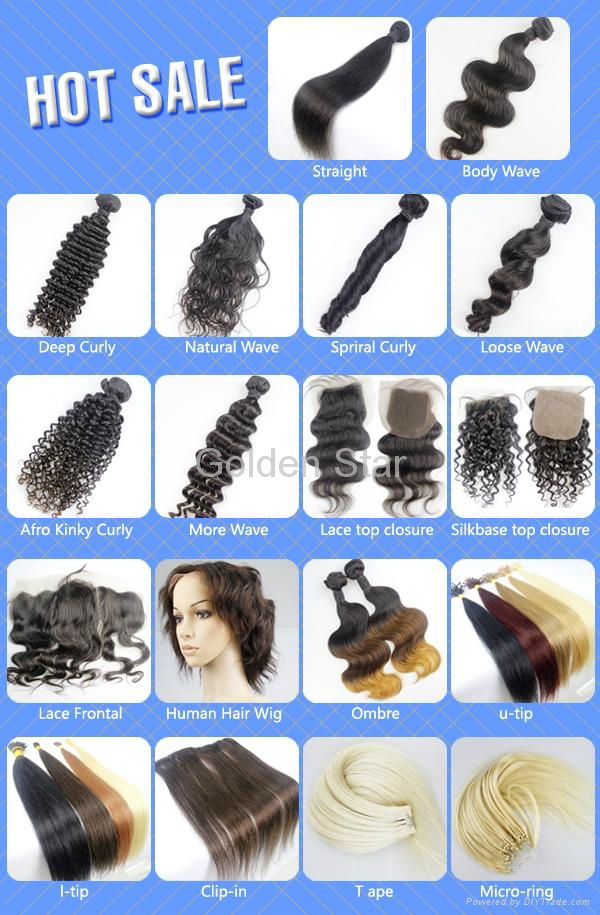 wholesale 7A grade malaysian natural wave human hair weft for lady 3