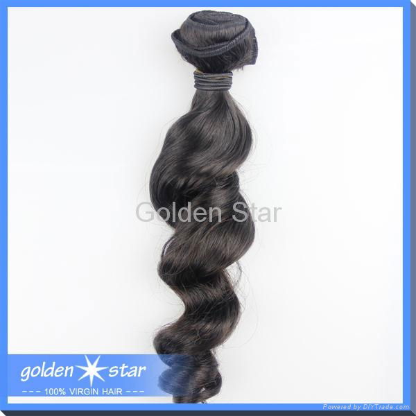 7A brazilian hair loose wave remy human hair weft 2