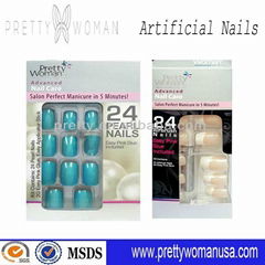 Beautiful designed pearl Colorfed Nail Art Tips