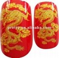 Acrylic Nail Designs ABS Injection Tattoo nails 3