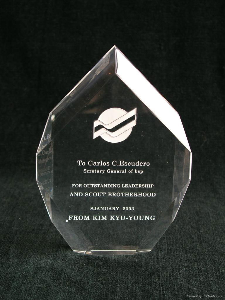 Acrylic Award Perspex Trophy with Laser Engraved LOGO