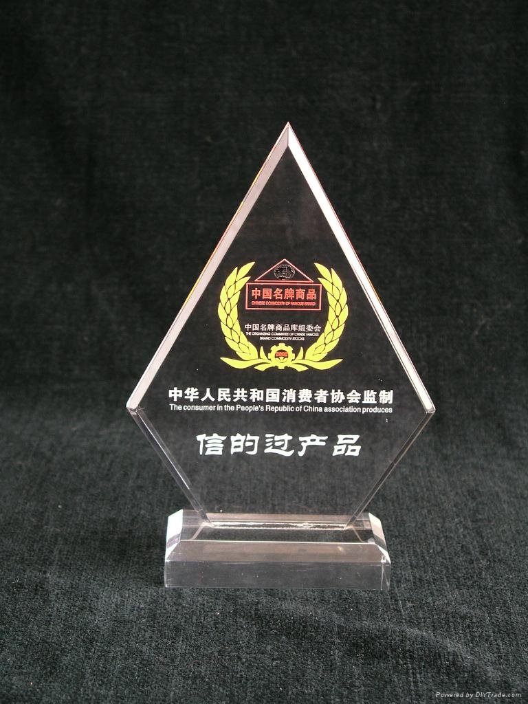 Acrylic Award Perspex Trophy with Laser Engraved LOGO 4