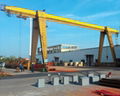 MH25t - 20m - 9m  Railway Yard Single Girder Gantry Crane 2