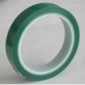 Good price high temperature PET silicone green tape for glass laminating 3