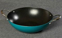 Cast Iron Wok With Enamel Coating