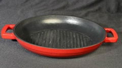 28CM Enameled Cast Iron Round Griddle