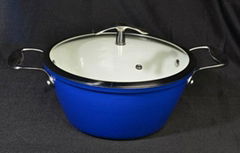 24CM Enameled Cast Iron Dutch Oven