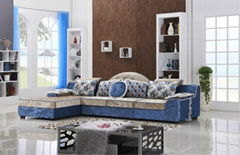 Blue Fabric Home Sofa Set 819# 