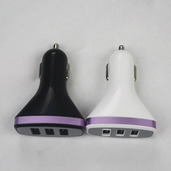 Portable Car Battery Charger/3 Usb Car Charger For Iphone 5 3