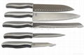 stainless steel handle kitchen knife set